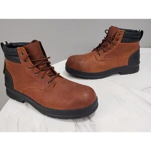 NEW NO BOX 13 WIDE MUCK MEN'S CHORE FARM LEATHER COMP TOE CHELSEA BOOTS